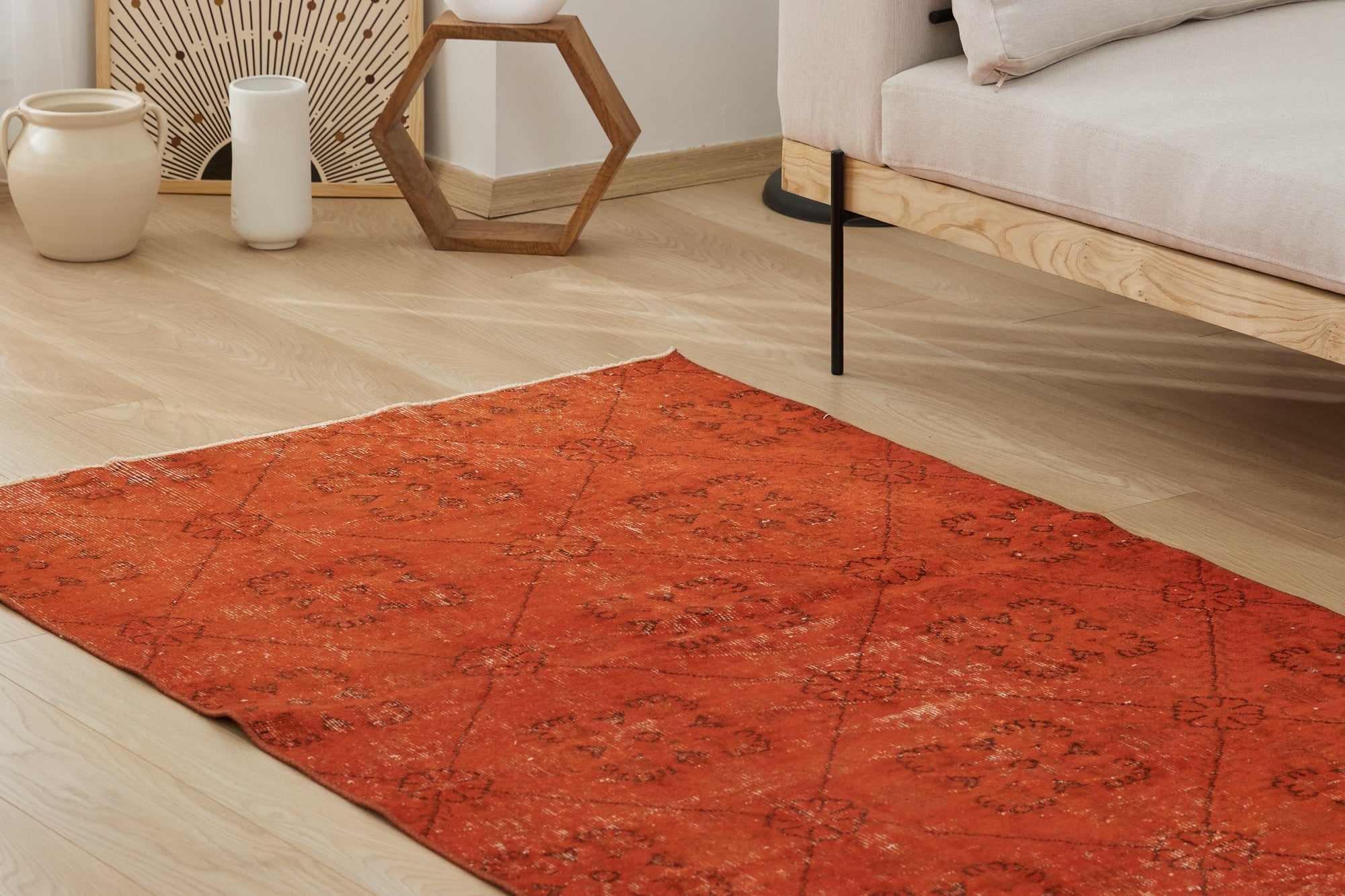 Emmalee | Hand-Knotted Vintage Area Rug | Kuden Rugs