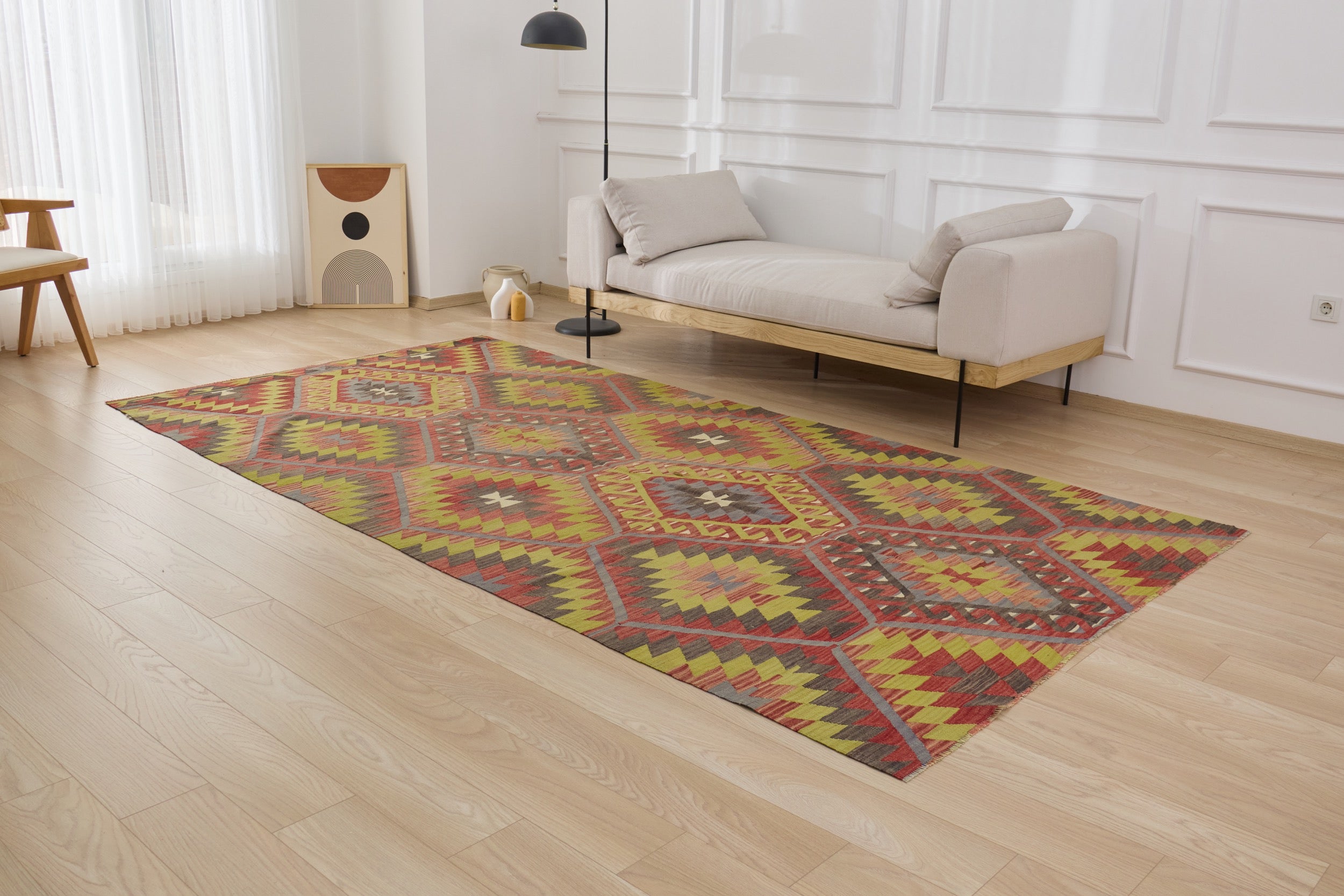 Embrace vibrant design with the Esperanza hand-knotted rug. | Kuden Rugs