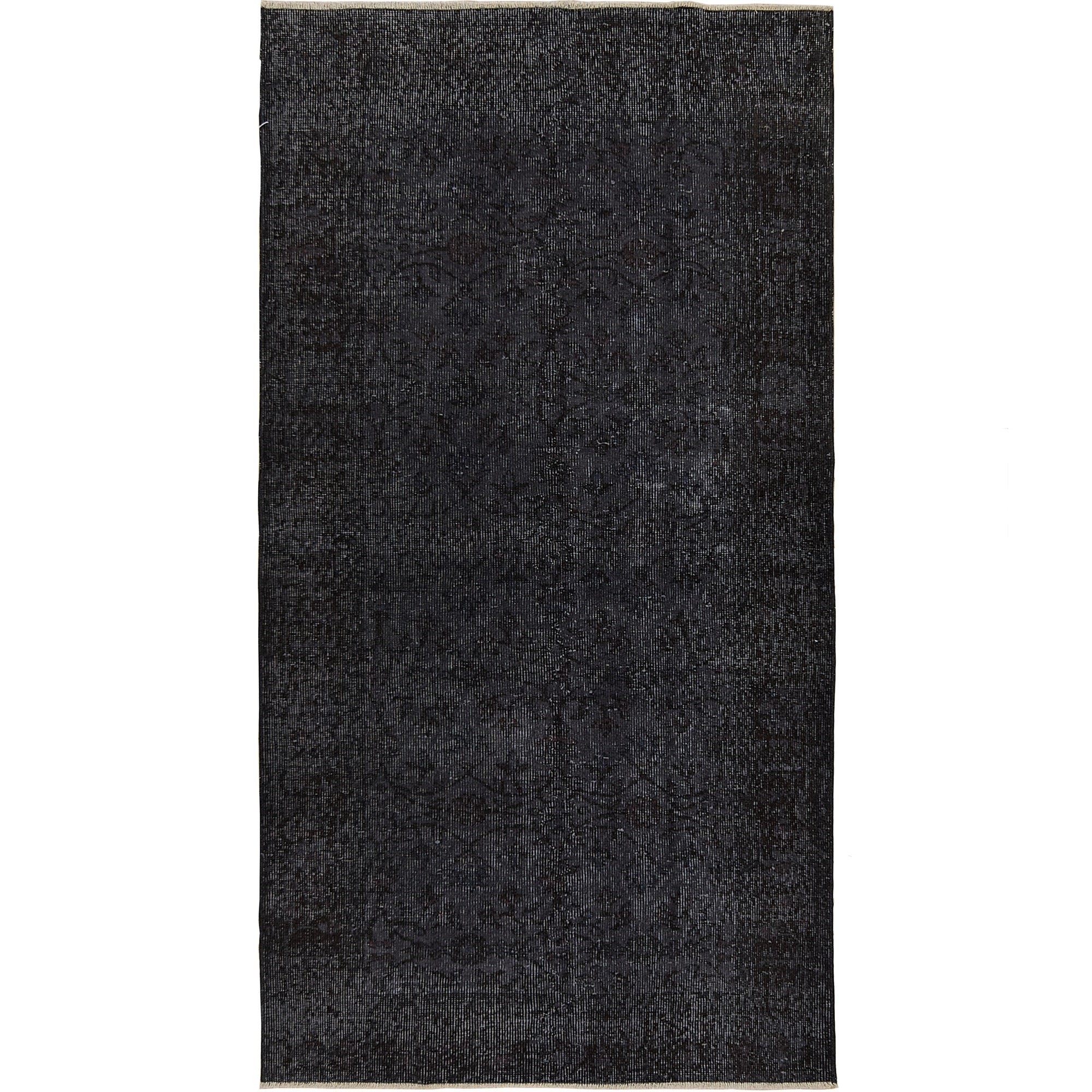 Eva | Elegant Black Overdyed Wool Rug | Kuden Rugs