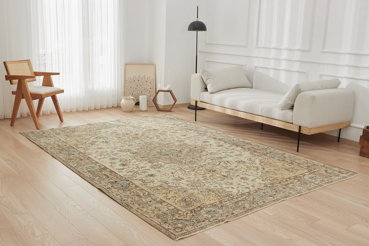 Evander | Antiquewashed Turkish Wool Carpet | Kuden Rugs