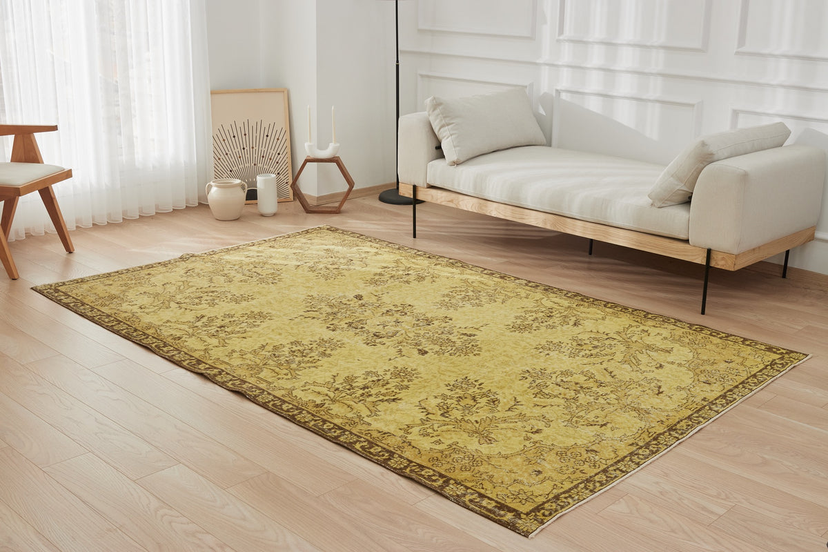 Faryque | Vintage Overdyed Turkish Carpet | Kuden Rugs