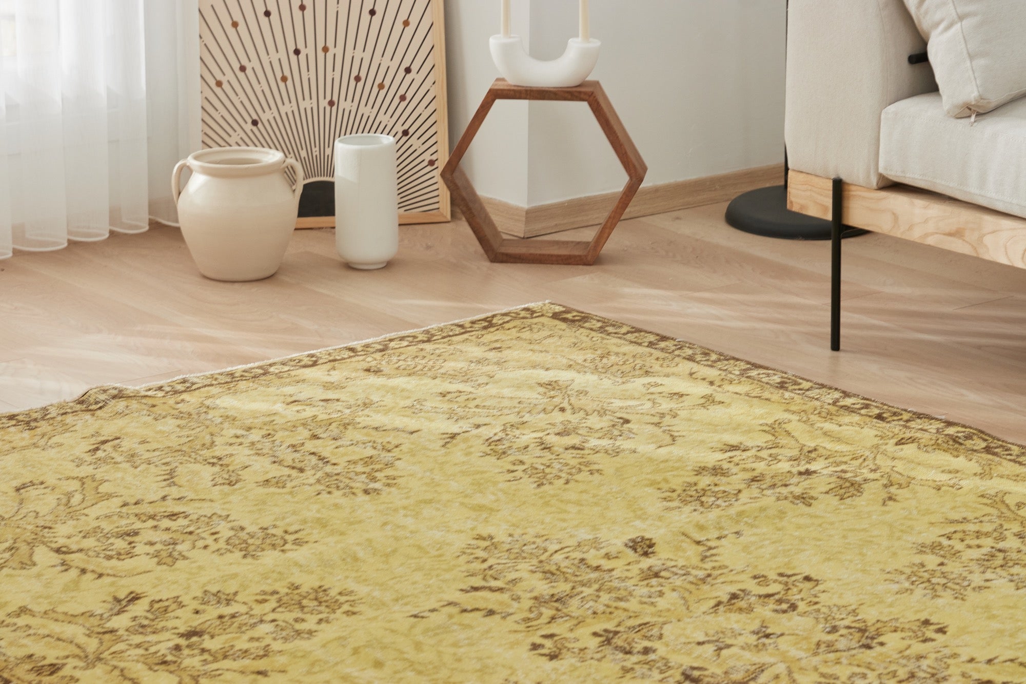 Faryque | Hand-Knotted Wool and Cotton Area Rug | Kuden Rugs