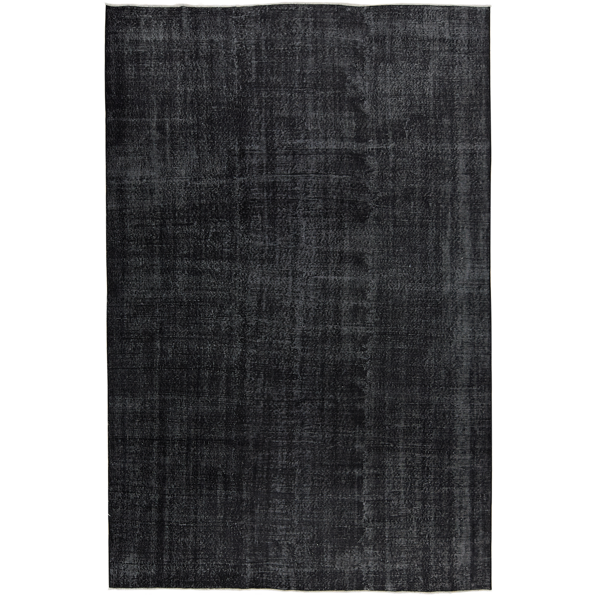 Fefie | Classic Black Overdyed Wool Rug | Kuden Rugs