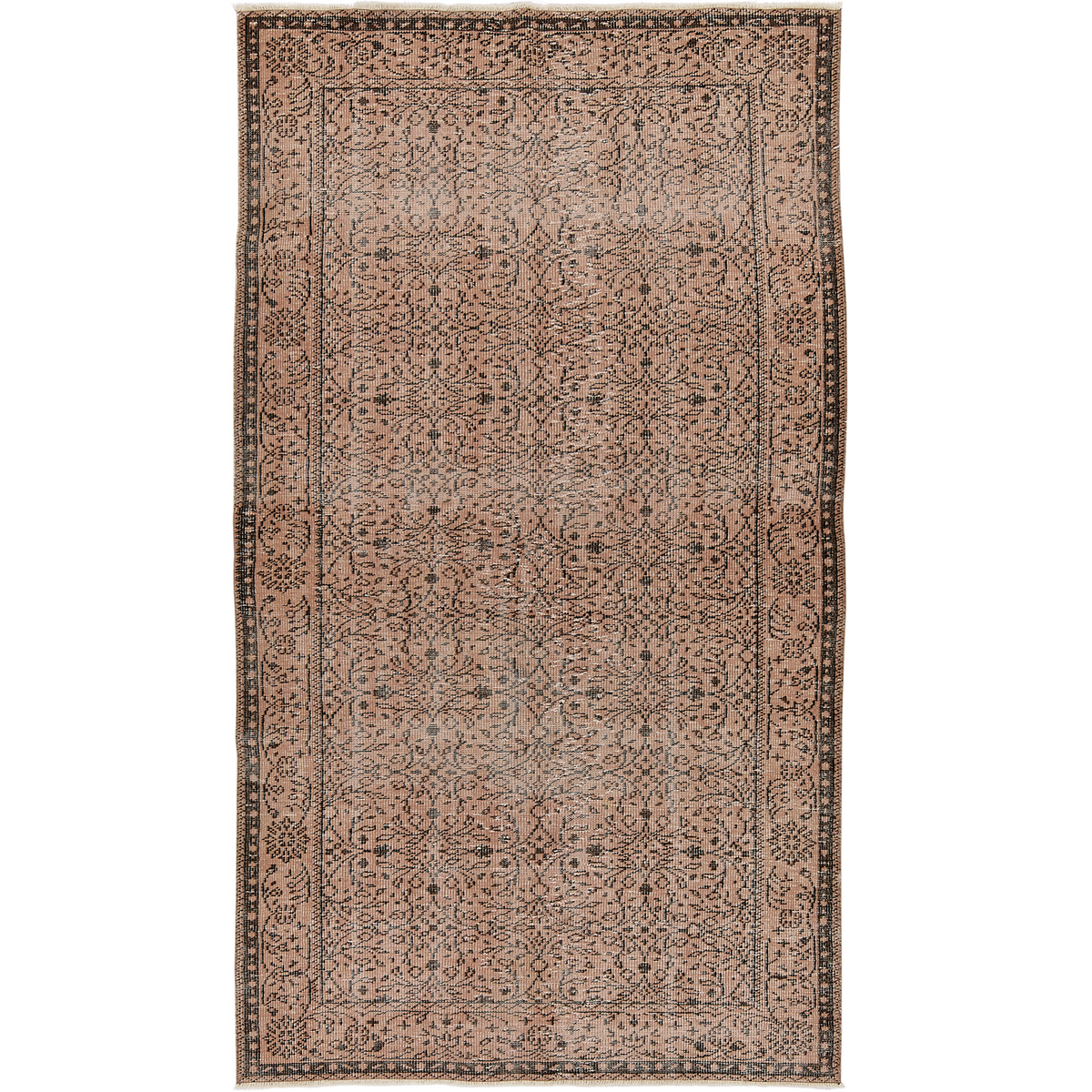 Firne | Rich Brown Overdyed Wool Rug | Kuden Rugs