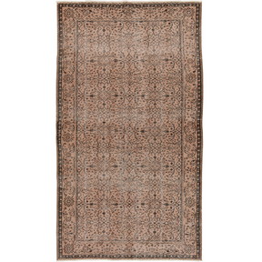 Firne | Rich Brown Overdyed Wool Rug | Kuden Rugs