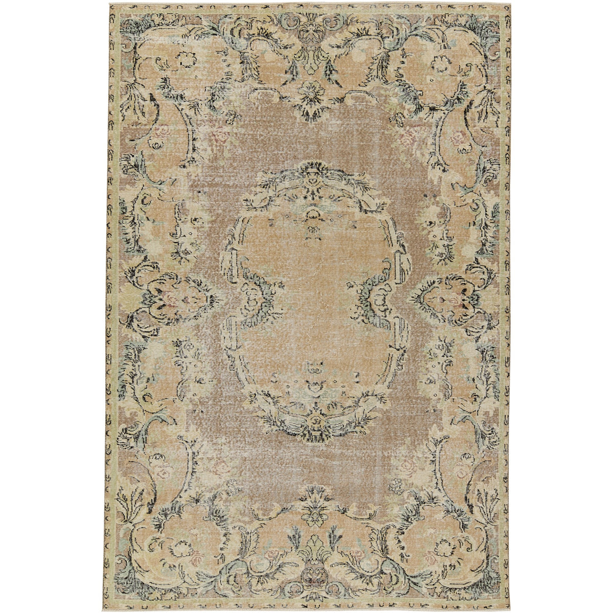Galynah | Medallion Vintage | Hand-Knotted Turkish Area Rug | Kuden Rugs