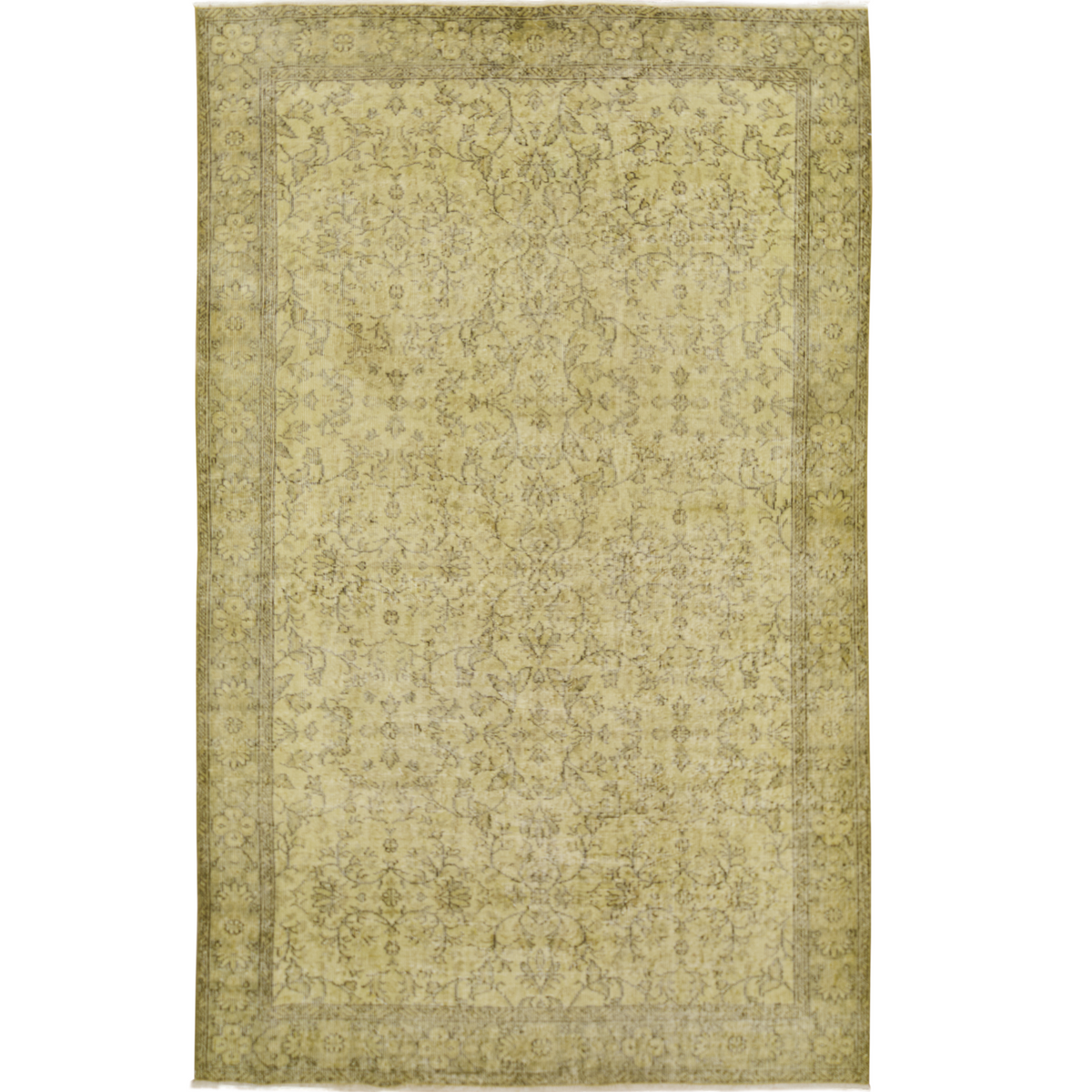 Genesis | Luminous Yellow Overdyed Wool Rug | Kuden Rugs