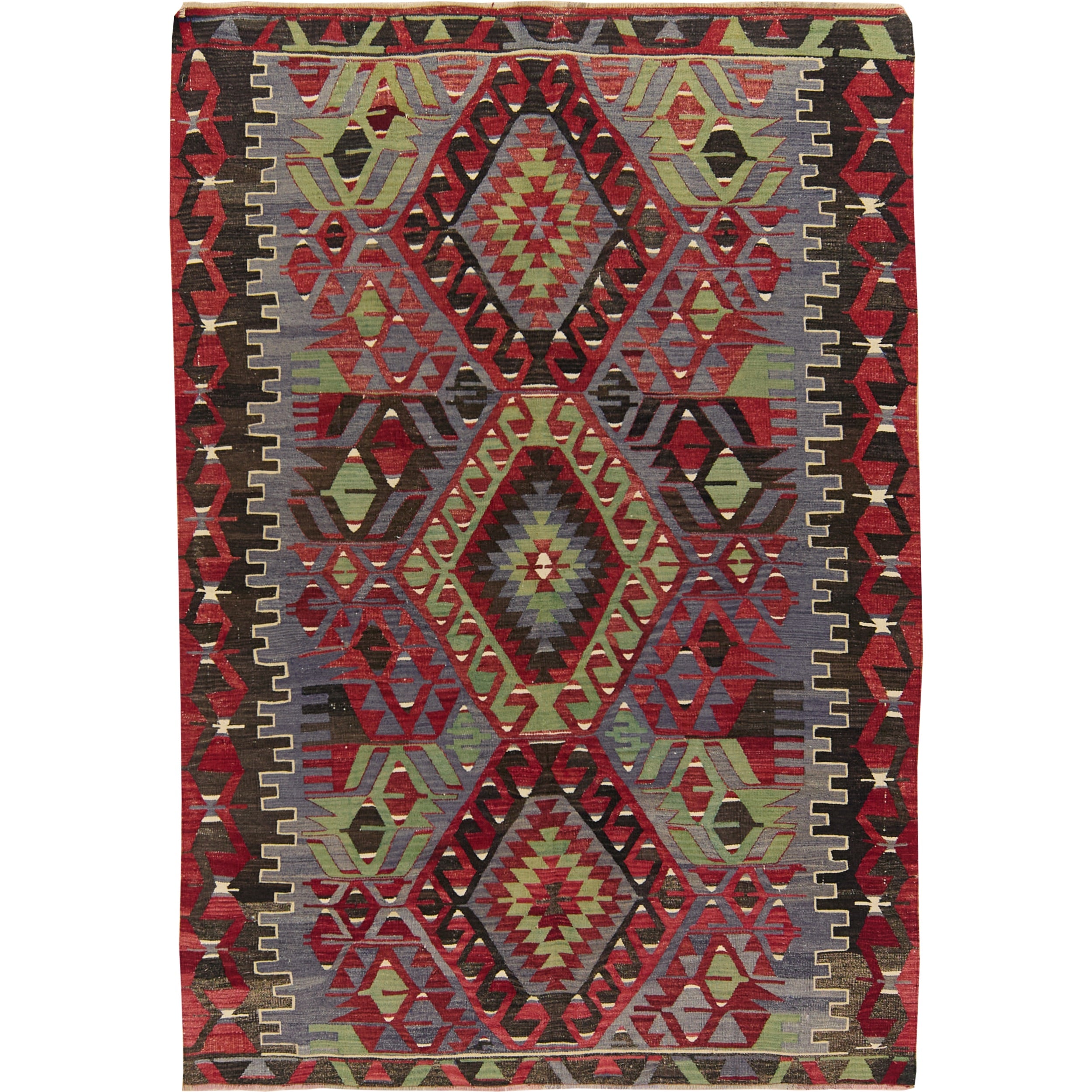 Giana: Vintage Turkish Rug - Geometric elegance for your home. | Kuden Rugs