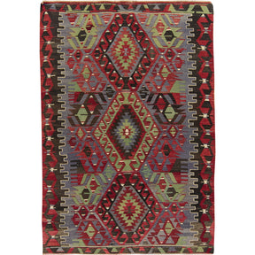 Giana: Vintage Turkish Rug - Geometric elegance for your home. | Kuden Rugs