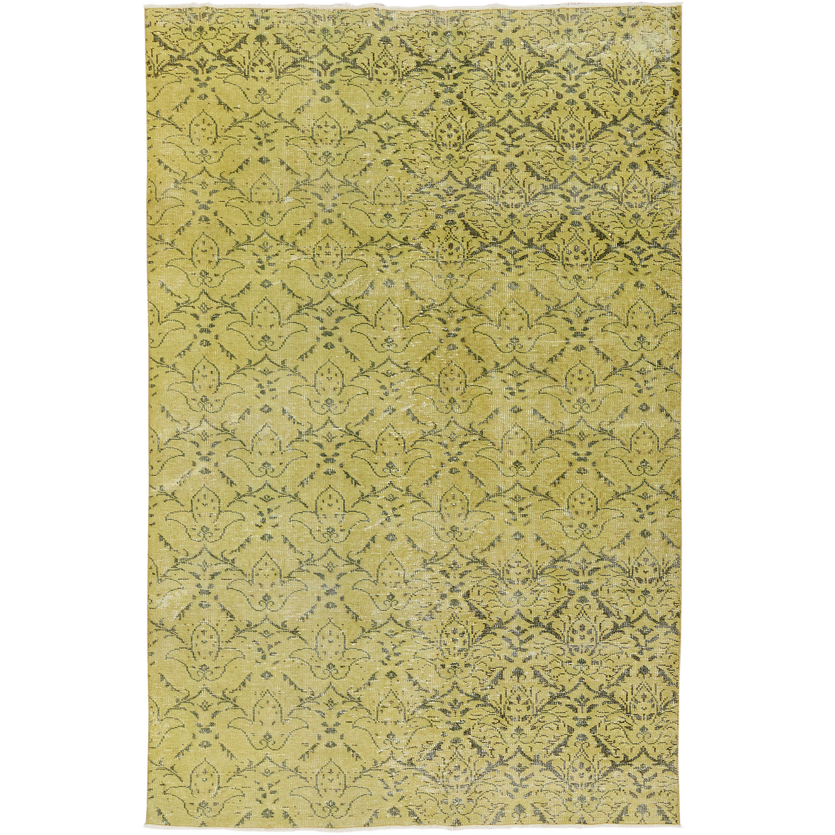 Gianina | Luminous Yellow Overdyed Wool Rug | Kuden Rugs