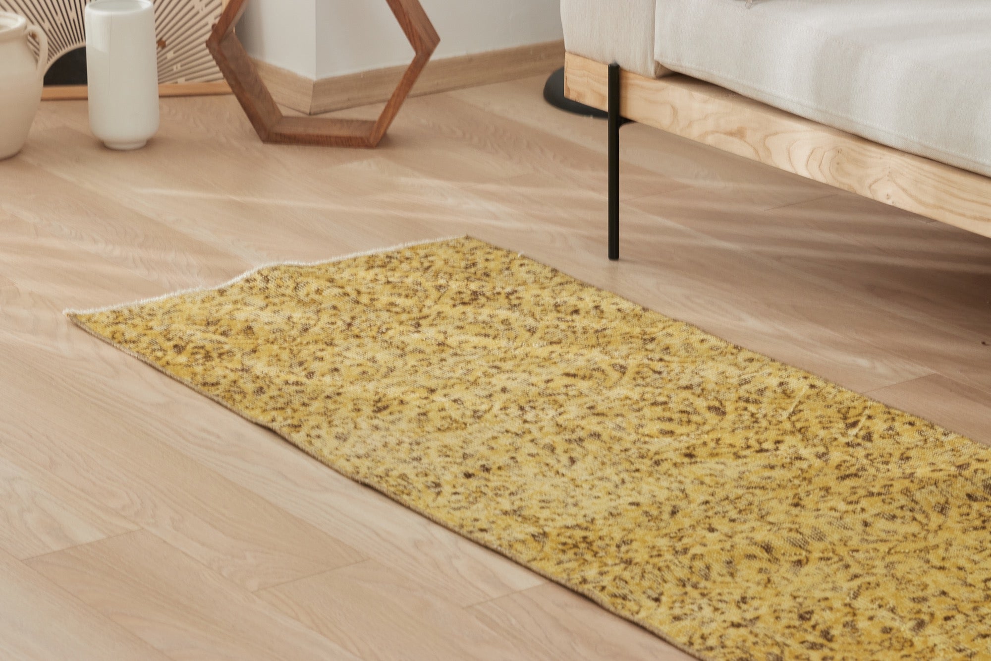 Gilora | Unique Low-Pile Wool and Cotton Rug | Kuden Rugs