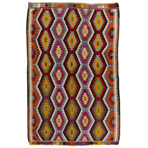 Gloria: Vintage Turkish Rug - Geometric elegance for your home. | Kuden Rugs