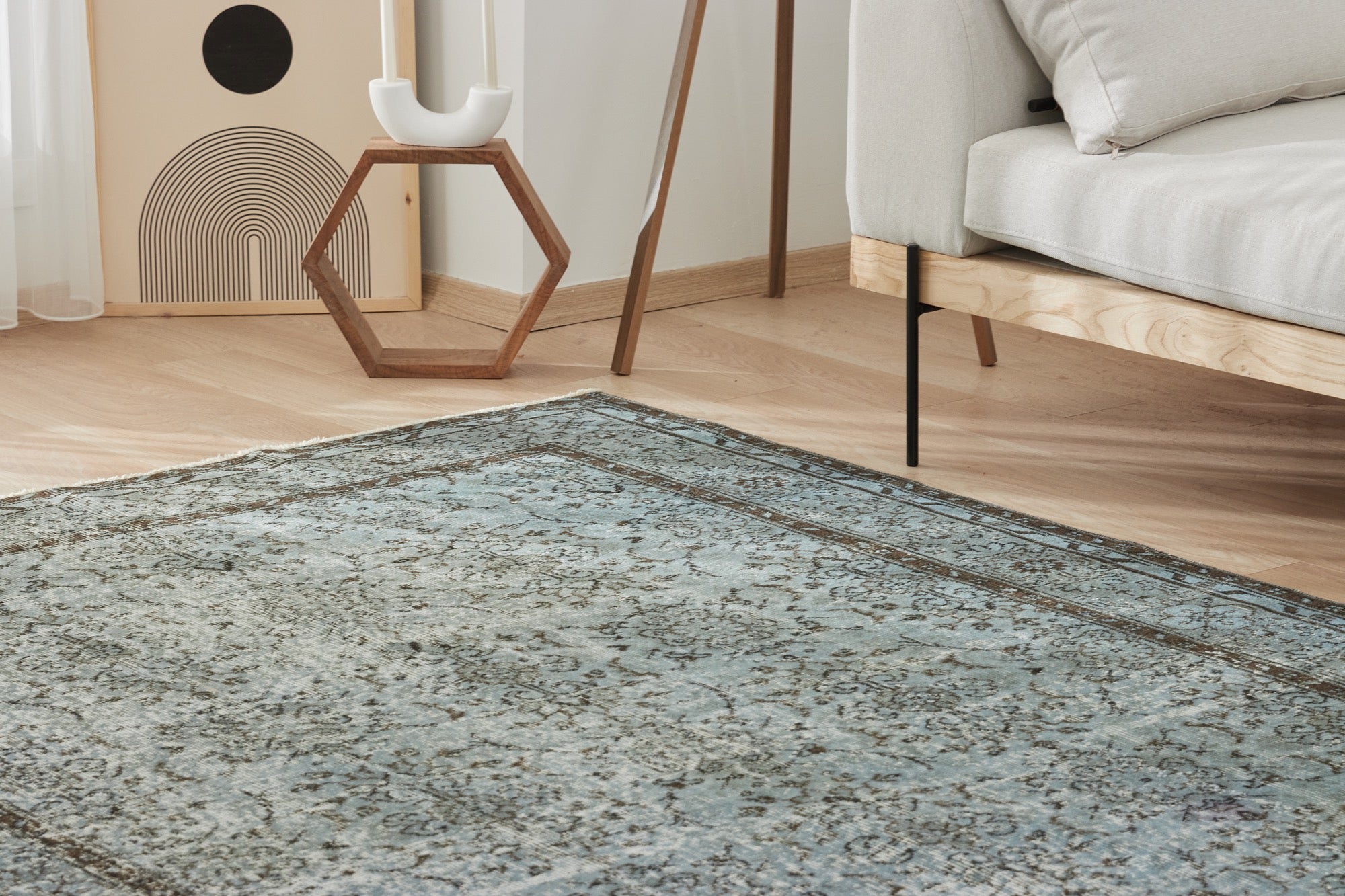 Grace | Elegant Low-Pile Wool and Cotton Rug | Kuden Rugs