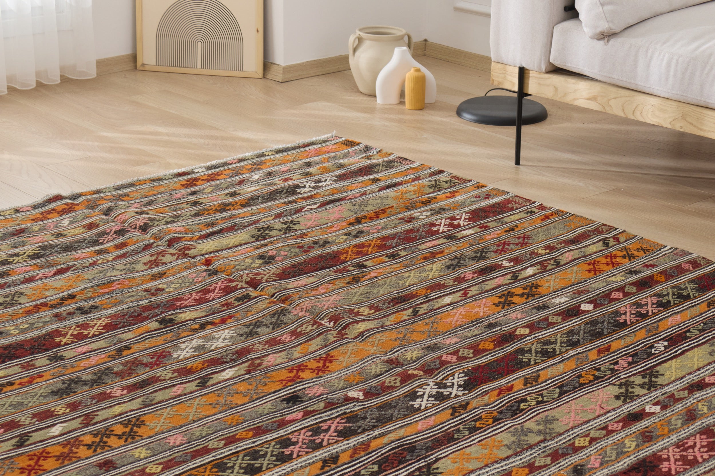 Guadalupe: A unique Turkish carpet with vibrant multi-color tones. | Kuden Rugs