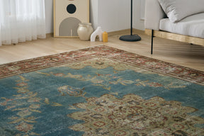 Gunta - Mesmerizing Turquoise Medallion | Kuden Rugs