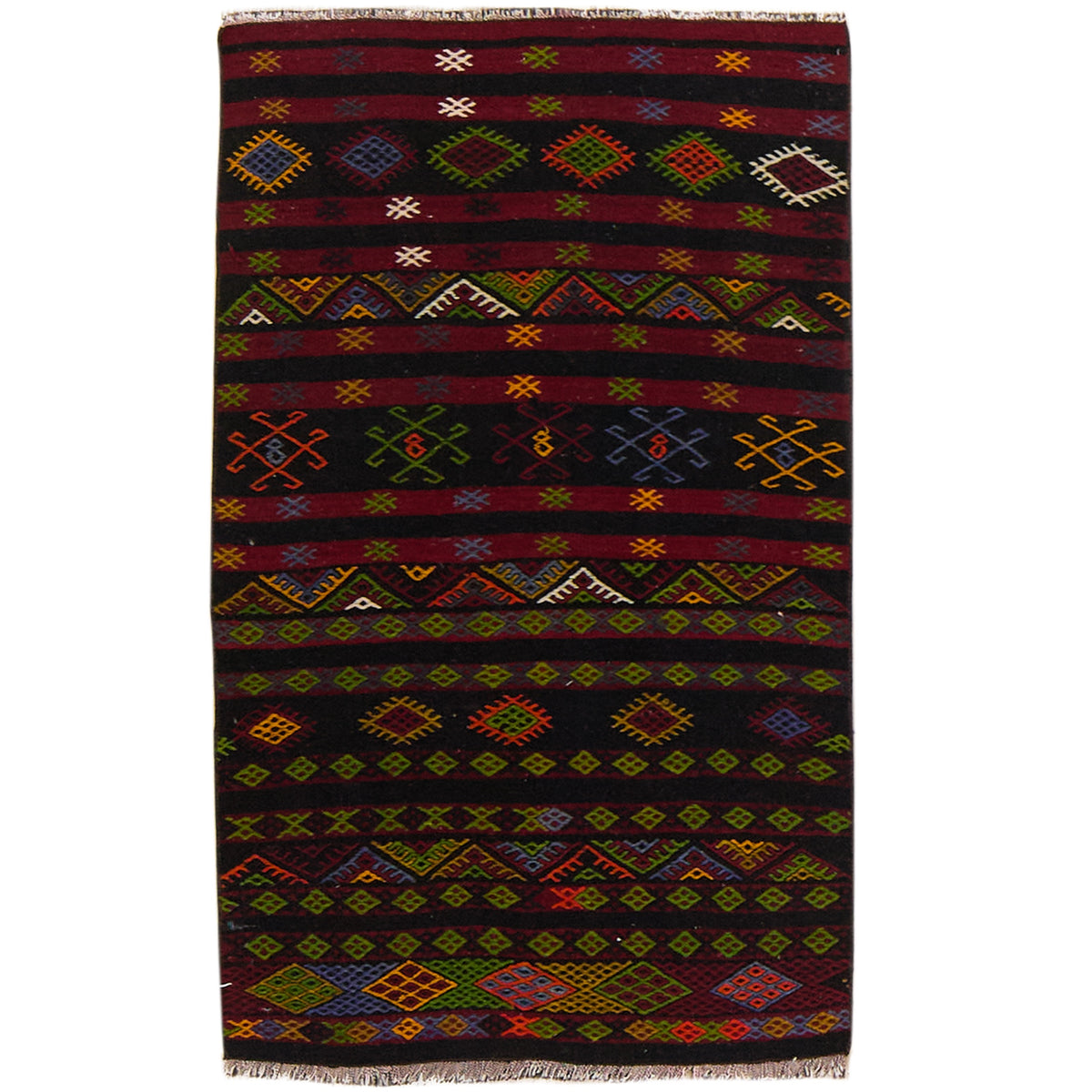 Harper: Vintage Turkish Rug - Striped elegance for your home. | Kuden Rugs