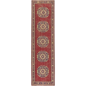 Idella | Medallion Vintage | Hand-Knotted Turkish Runner | Kuden Rugs