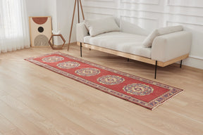 Idella | Red Elegance | Authentic Runner Carpet | Kuden Rugs