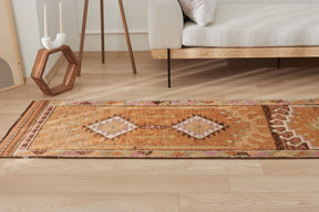 Ikiah | Medium Pile Luxury | Vintage Turkish Runner | Kuden Rugs