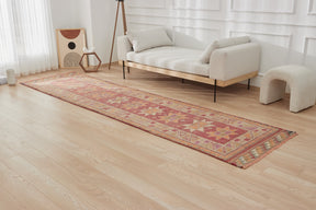 Inanne | Pink Elegance | Authentic Runner Carpet | Kuden Rugs