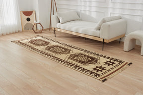 Inessa | Beige Elegance | Authentic Runner Carpet | Kuden Rugs