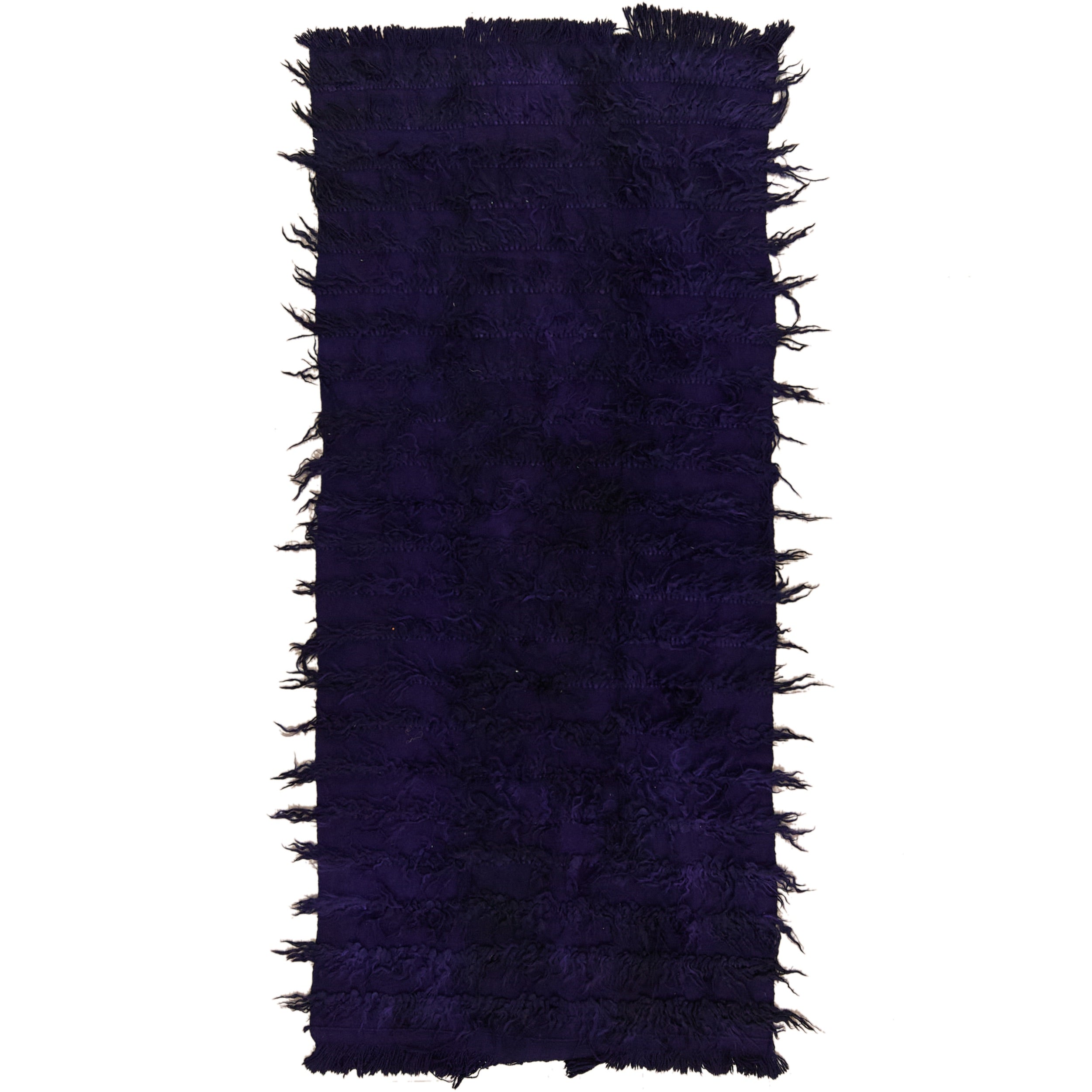 4' x 9' Vintage Turkish Kilim Runner Rug, Blue - Isis | Kuden