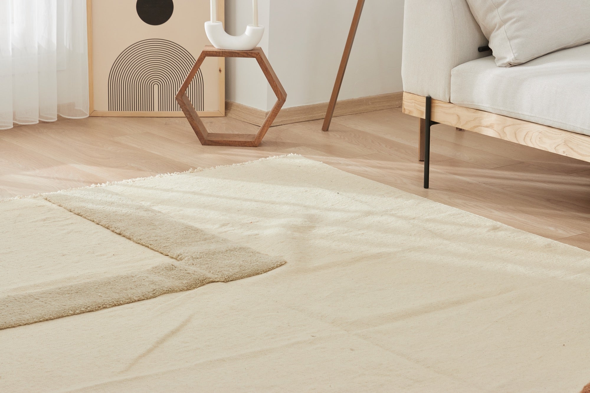 Italus | Vintage Low-Pile Area Carpet | Kuden Rugs