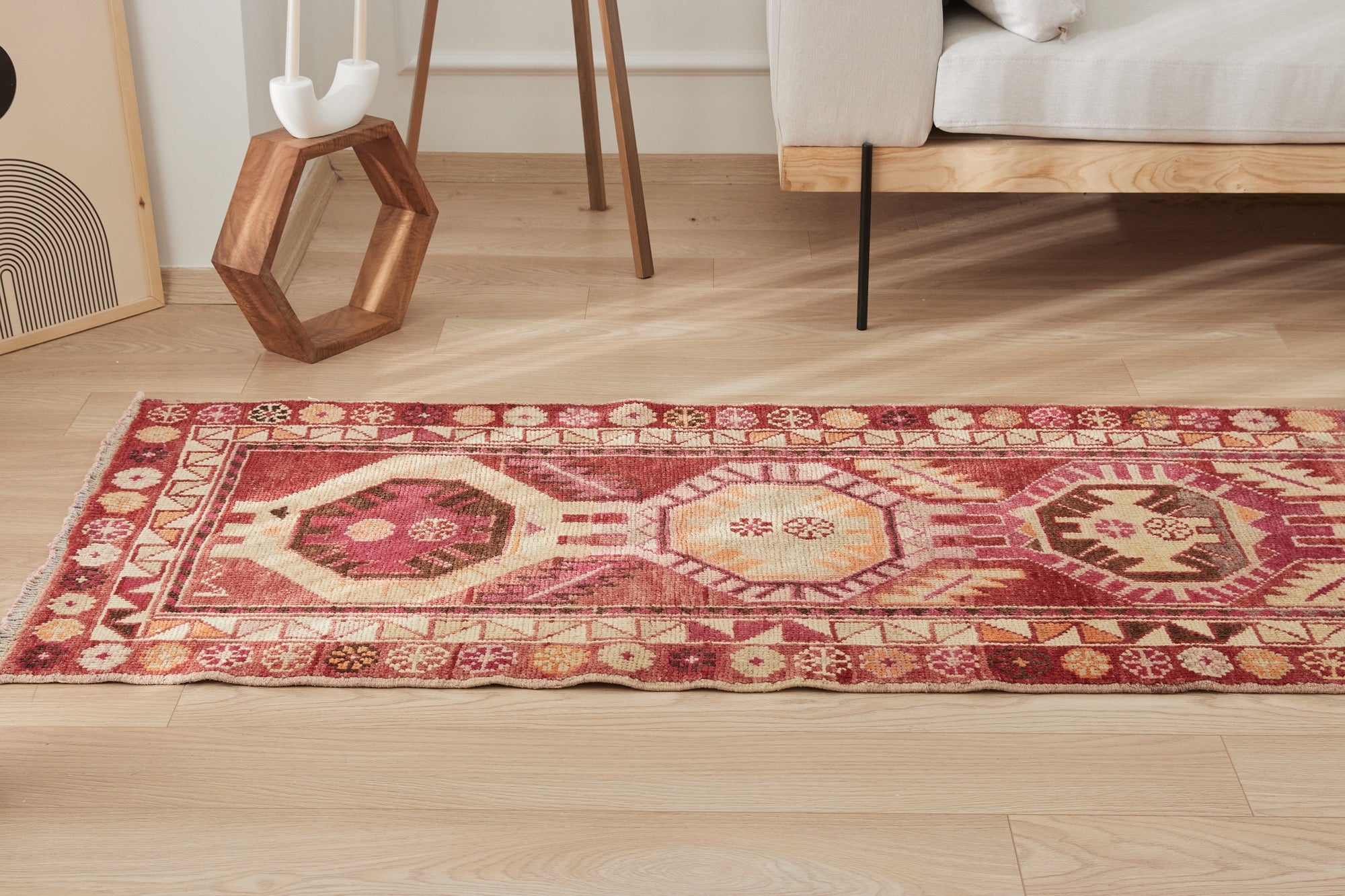 Ituha | Medium Pile Luxury | Vintage Turkish Runner | Kuden Rugs