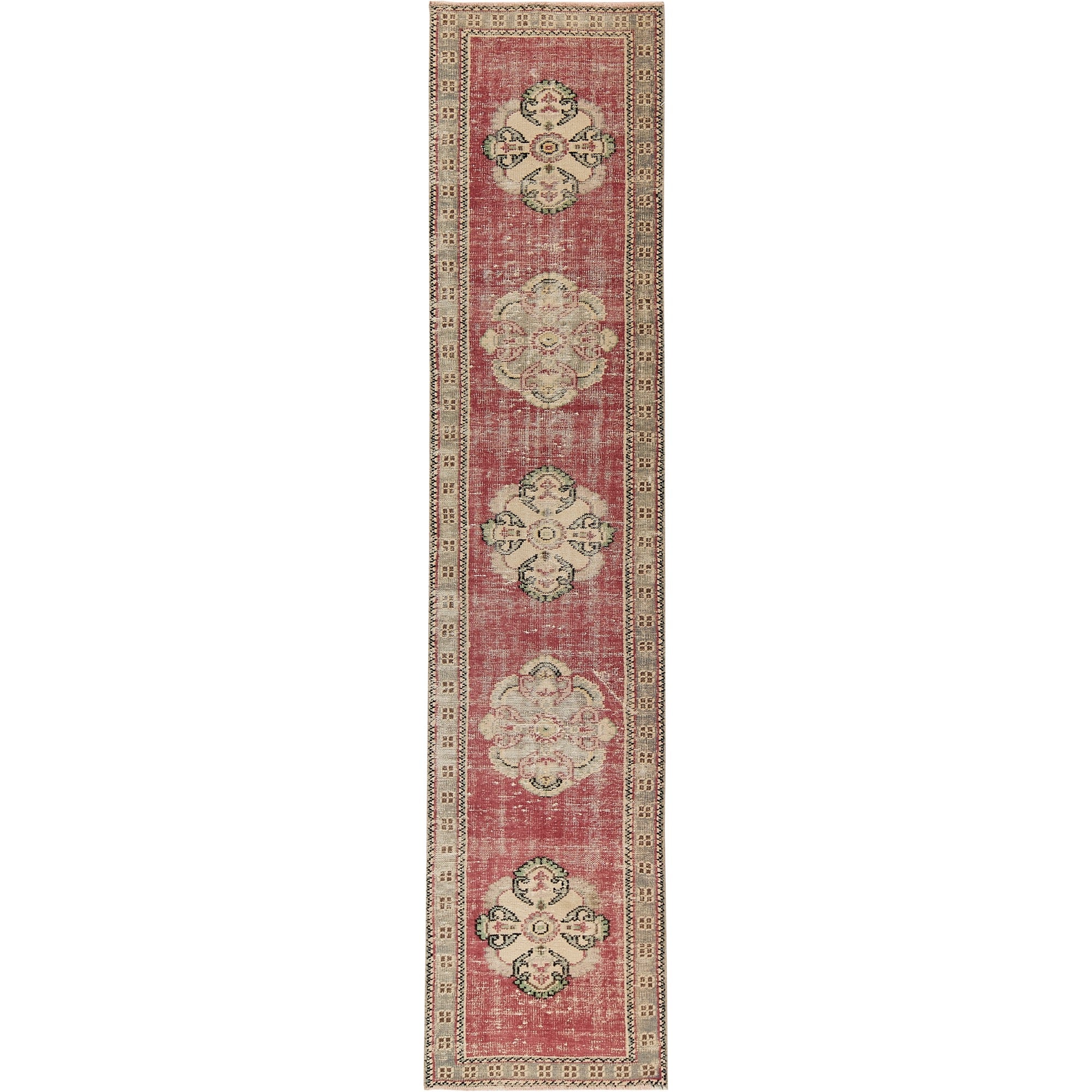 Ivannia | Medallion Majesty | Handcrafted Turkish Runner | Kuden Rugs