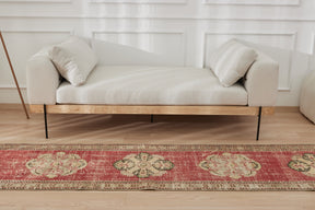 Ivannia | Low Pile Grandeur | Vintage Turkish Runner | Kuden Rugs