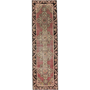 Ive | Geometric Grace | Vintage Turkish Runner | Kuden Rugs