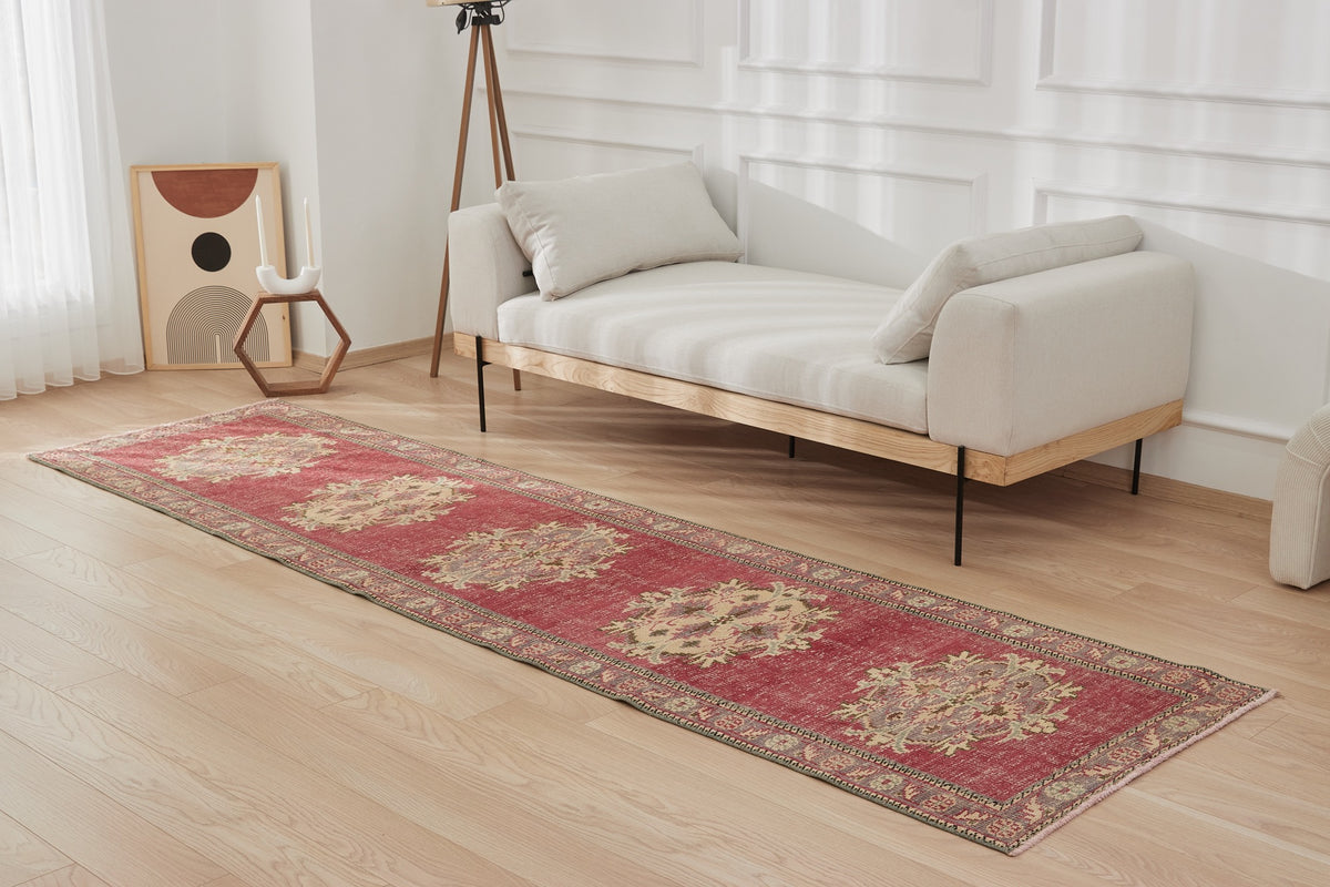 Ivetha | Red Vintage Splendor | Authentic Runner Carpet | Kuden Rugs