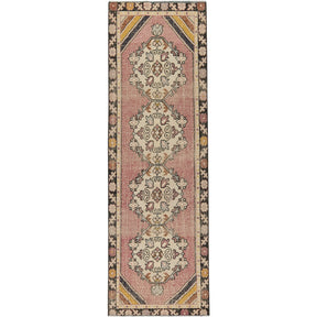 Iyannah | Medallion Vintage | Hand-Knotted Turkish Runner | Kuden Rugs