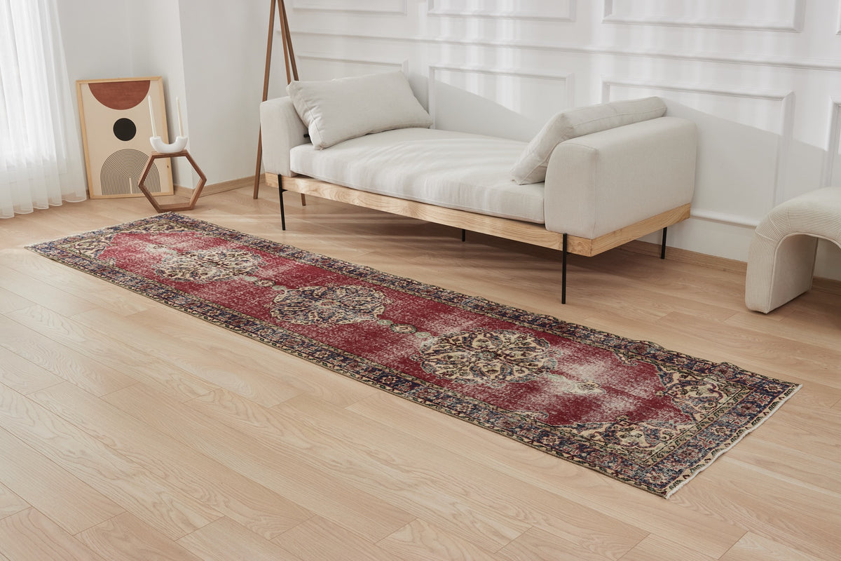 Jacent | Red Sophistication | Authentic Runner Carpet | Kuden Rugs