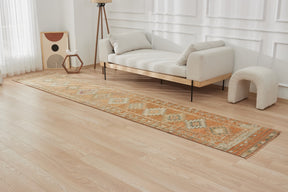 Jadwiga | Orange Elegance | Authentic Runner Carpet | Kuden Rugs