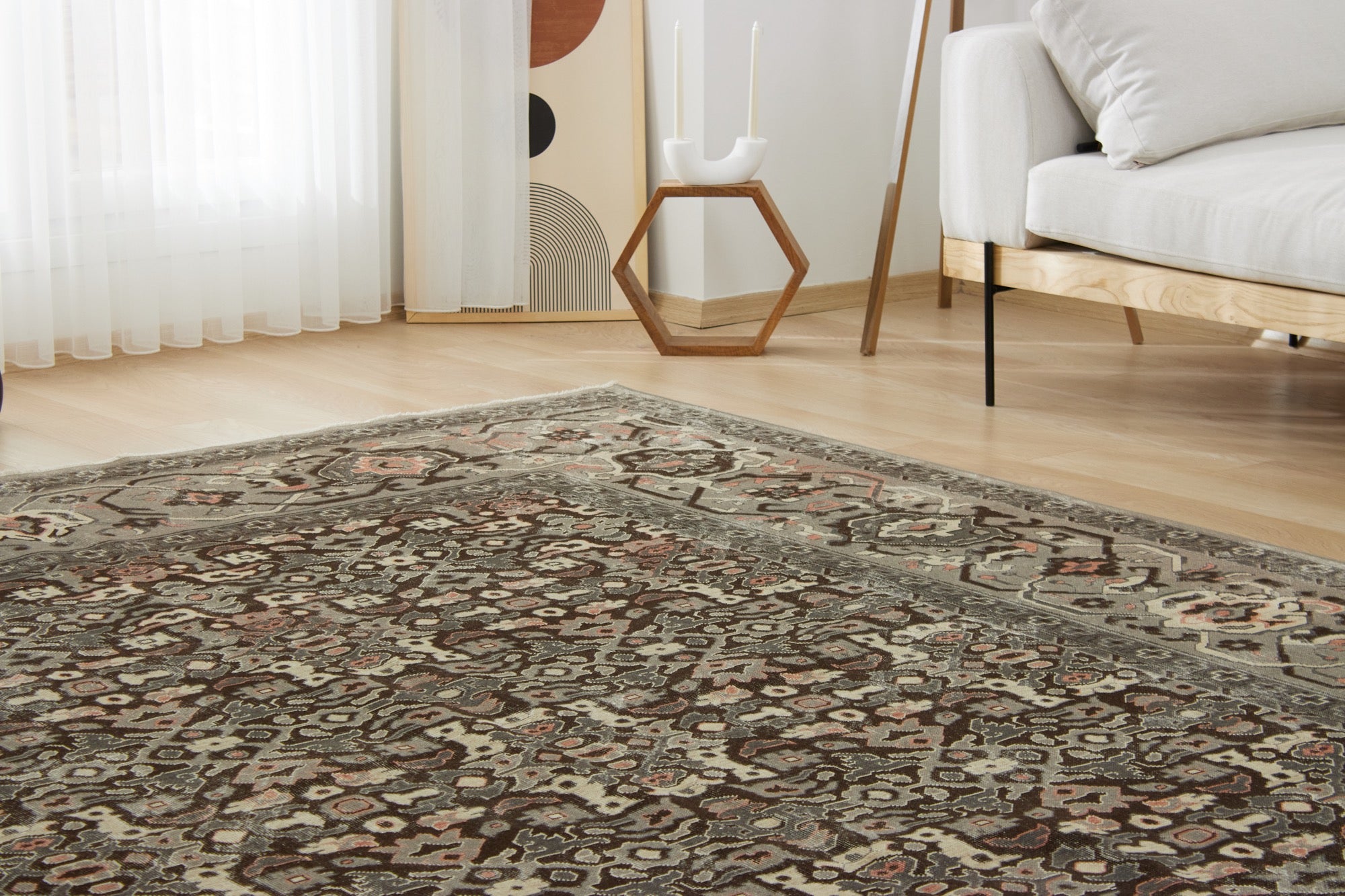 Jannie | Low Pile Allover Design Carpet | Kuden Rugs