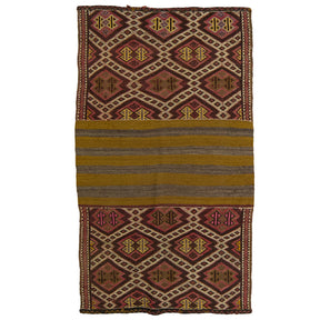 Jaylah: Vintage Turkish Rug - Geometric elegance for your home. | Kuden Rugs