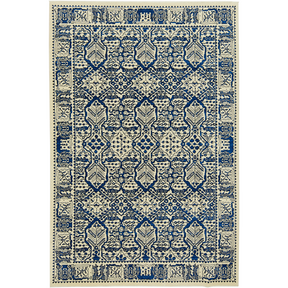 Kaelinn | Vibrant Blue Oriental Rug | Kuden Rugs