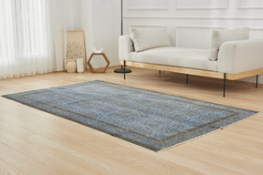 Overdyed Blue Elegance - Kairi's Professional Carpet Craft
