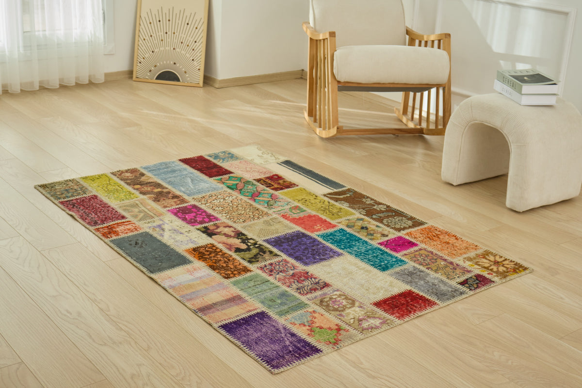 Kaitlyn - Vintage Patchwork Rug | Kuden Rugs