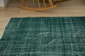 Kapuki | Overdyed Opulence | Lush Green Vintage Carpet | Kuden Rugs