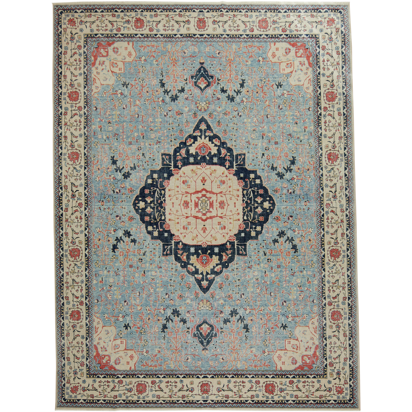 Karsen | Regal Blue Medallion Rug | Kuden Rugs