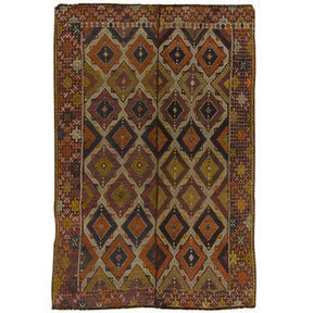 Kasey: Vintage Turkish Rug - Geometric elegance for your home. | Kuden Rugs