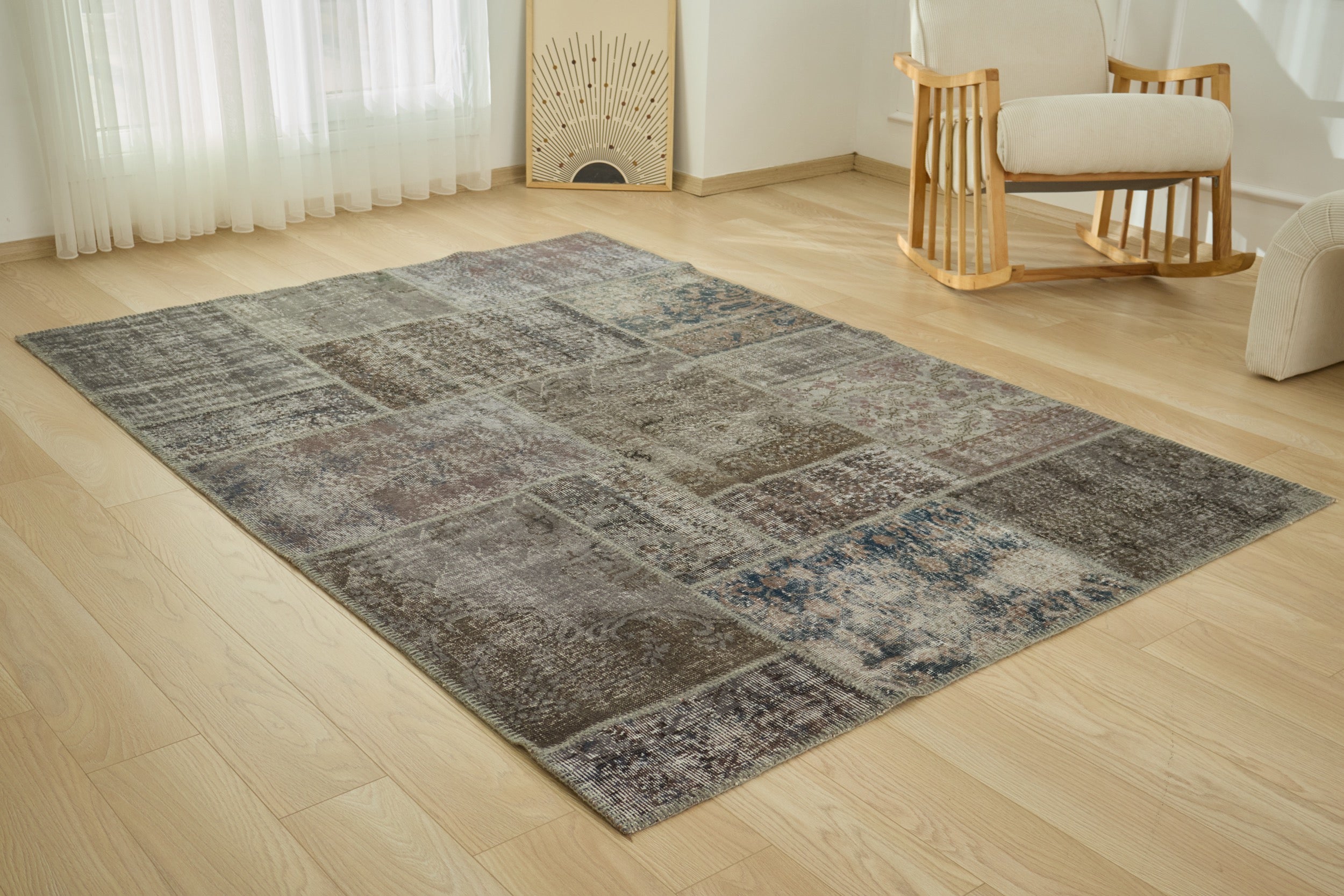 Kathryn - Vintage Patchwork Rug | Kuden Rugs