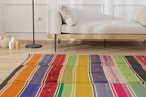 Discover the striped charm of the Kaylin vintage rug. | Kuden Rugs