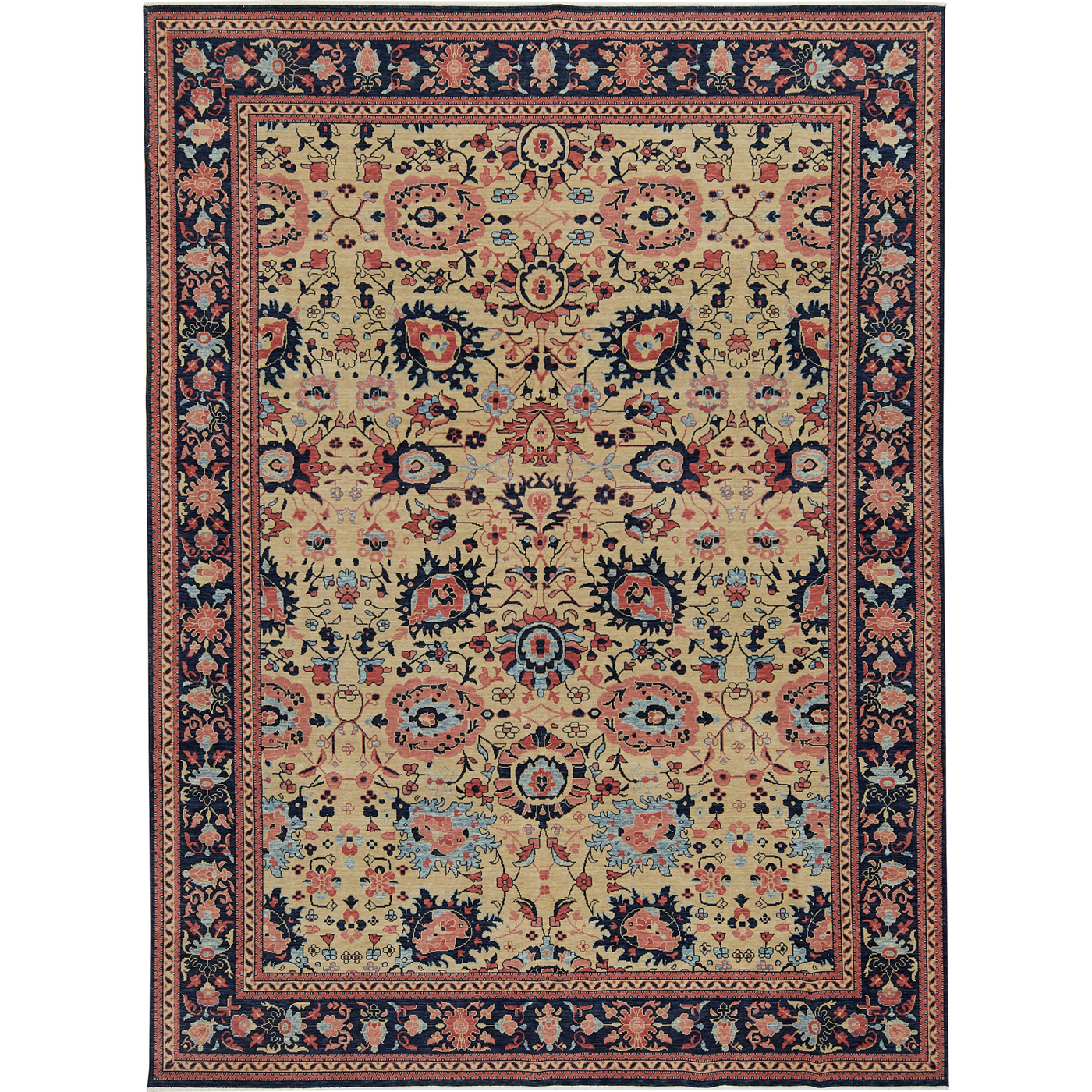 Kaytlin | Luxurious Beige Floral Rug | Kuden Rugs