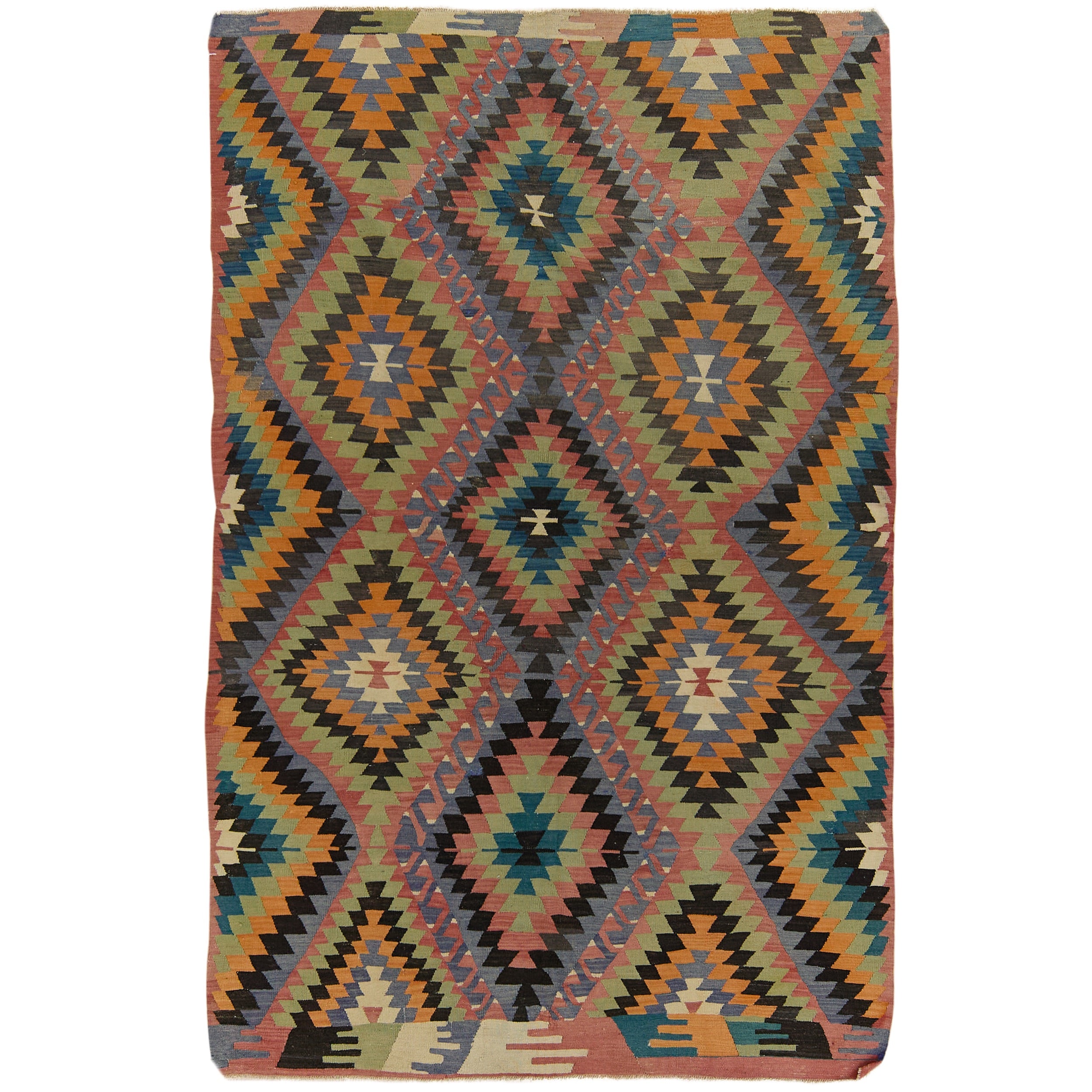 Kendra: Vintage Turkish Rug - Geometric elegance for your home. | Kuden Rugs