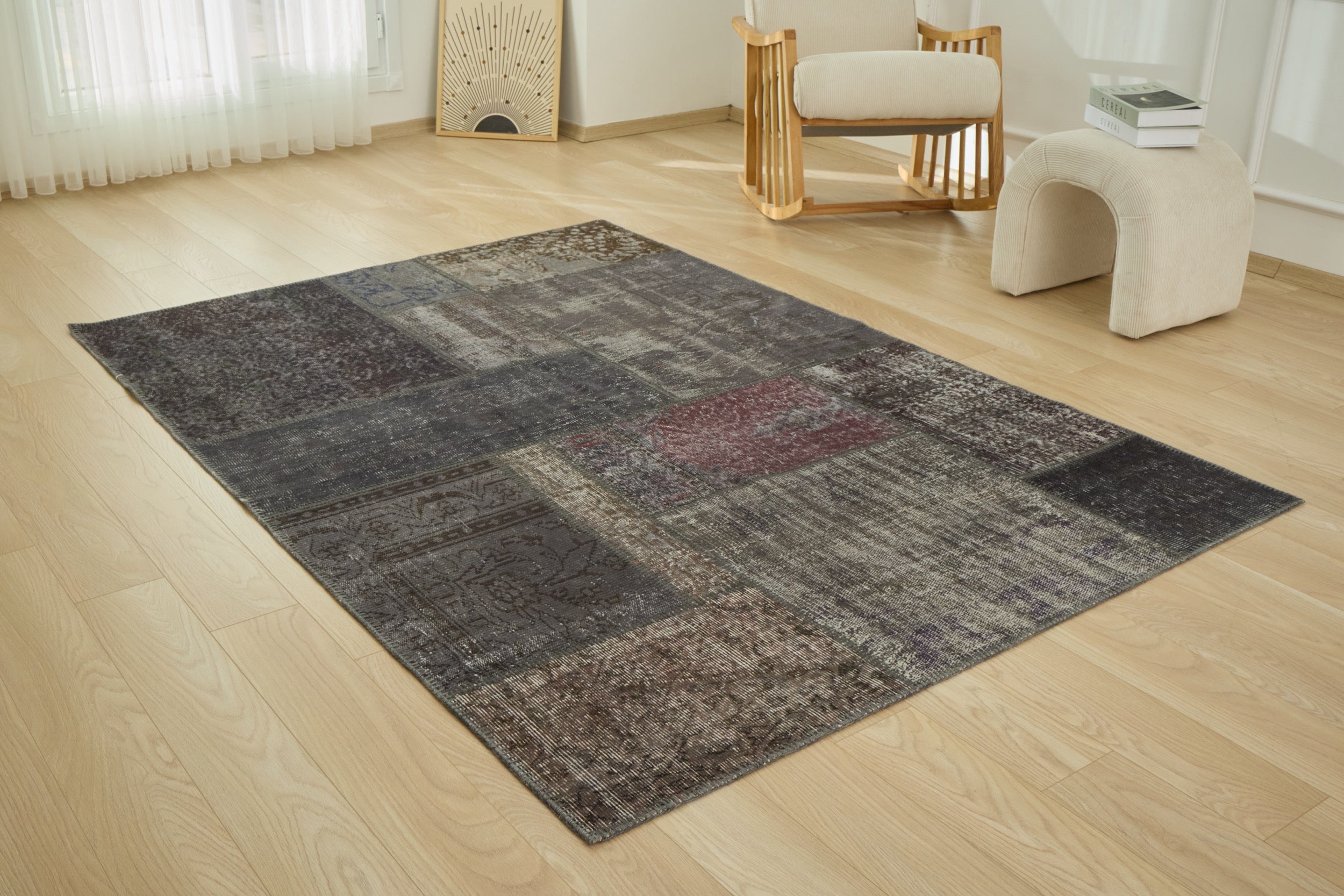 Kiana - Vintage Patchwork Rug | Kuden Rugs