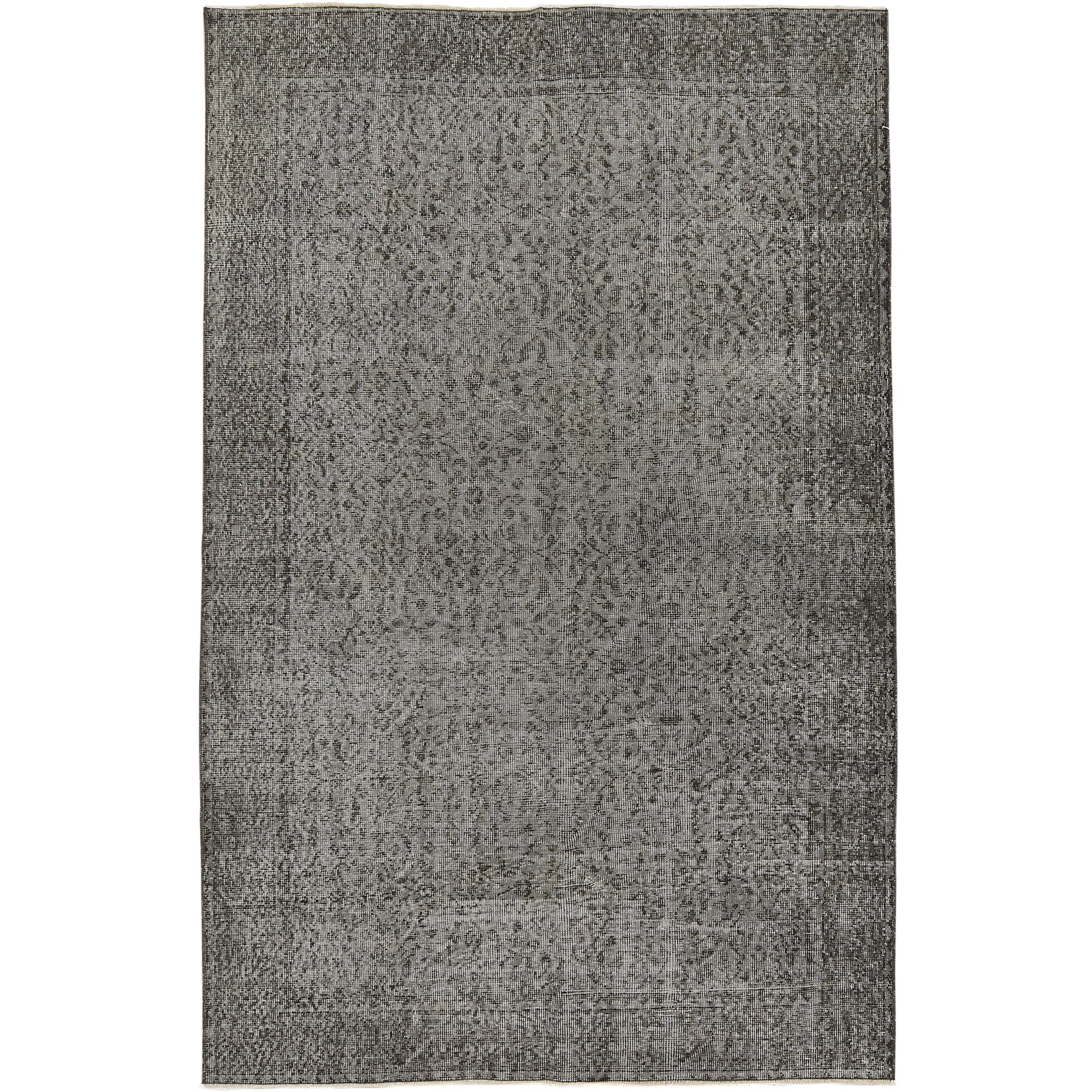 Kimimela | Chic Gray Hand-Knotted Elegance | Turkish Carpet | Kuden Rugs