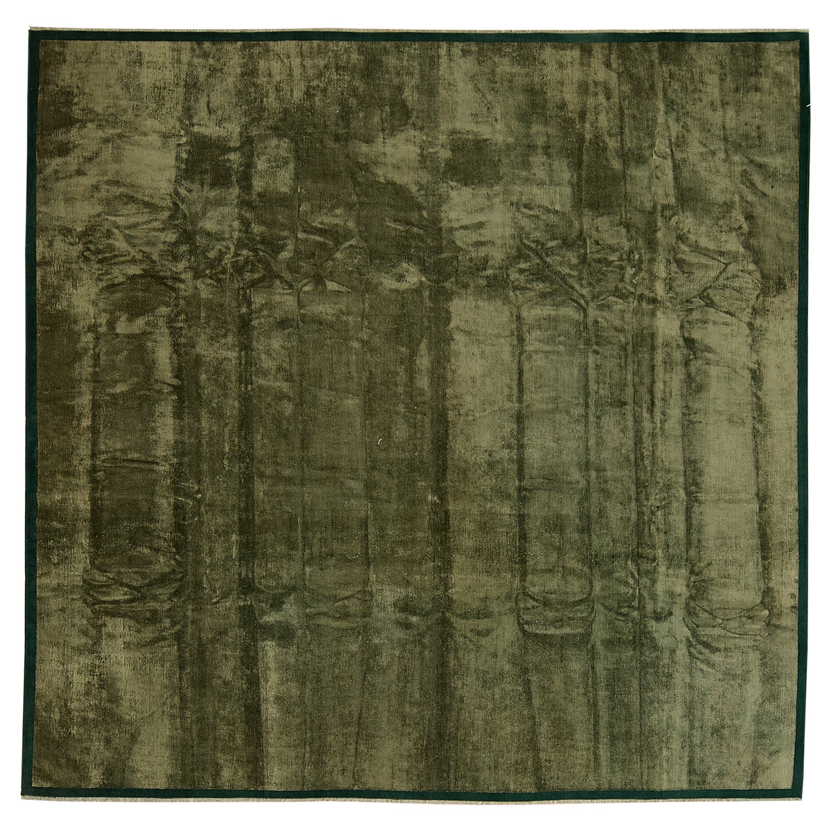Leanne | Lush Green Hand-Knotted Rug | Kuden Rugs